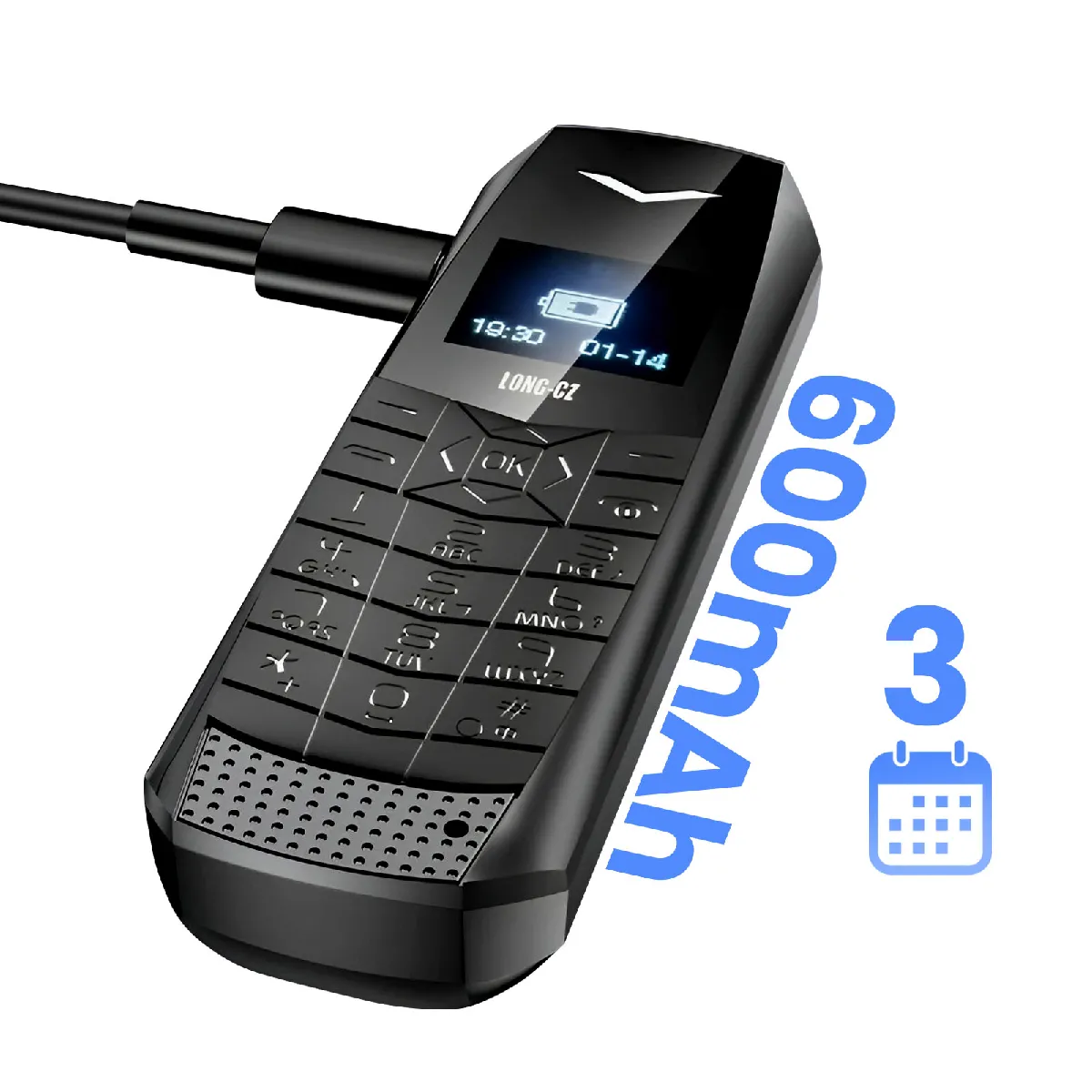 Téléphone Portable Pliable Servo i16 Pro Noir Ultra compact - Double SIM , Caméra HD - Français