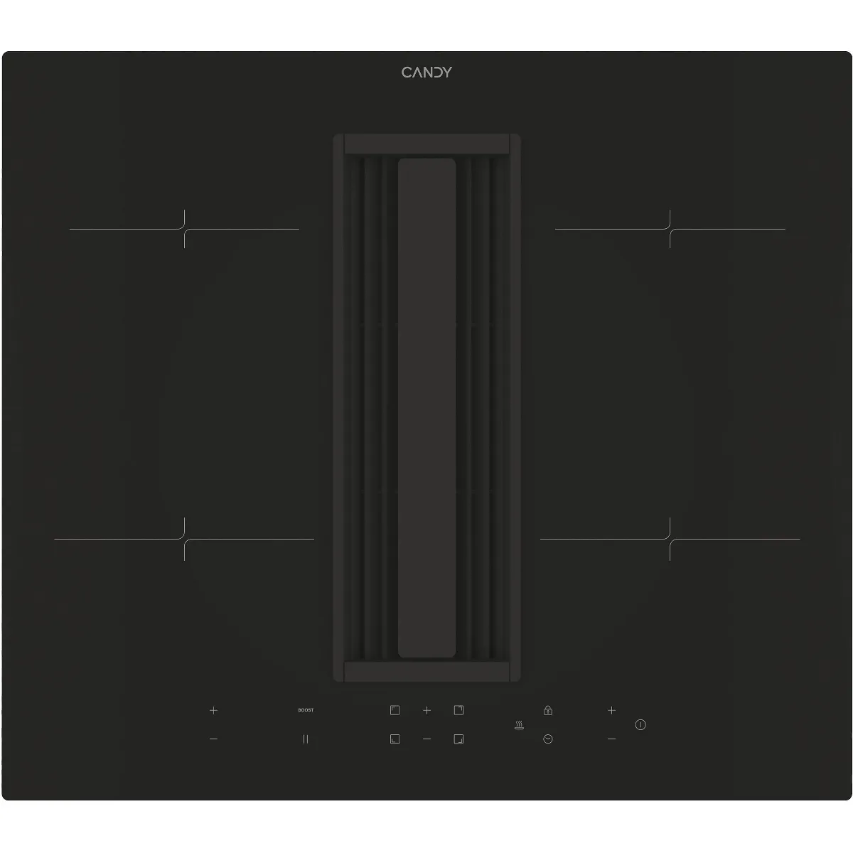 Candy CIH6I4CE Intégré 60 cm Plaque avec zone à induction 4 zones Hotte intégrée - vue 2