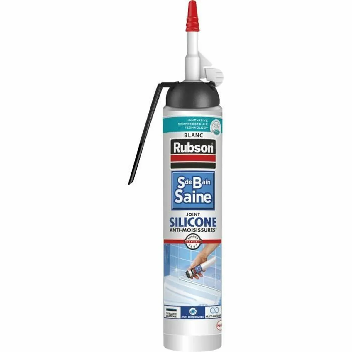 Rubson Mastic Sanitaires RUBSON SDB Saine Joint Facile Mastic Blanc MSP 200ml