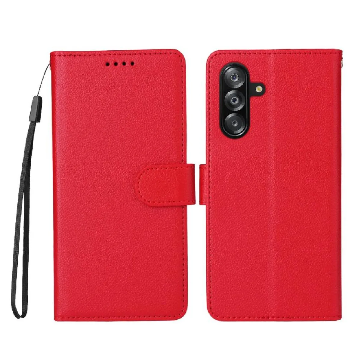 Générique Rouge Étui Portefeuille En Similicuir Samsung Galaxy A16 5G