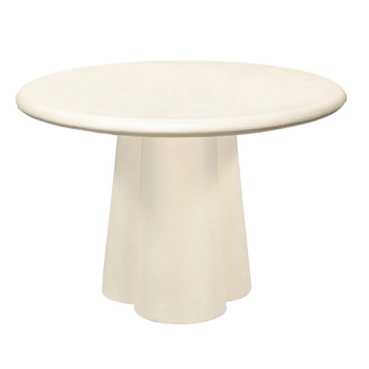 Comparer les prix de FIGARI-Table à manger Ronde 4 personnes D.130 cm, Béton blanc enduit