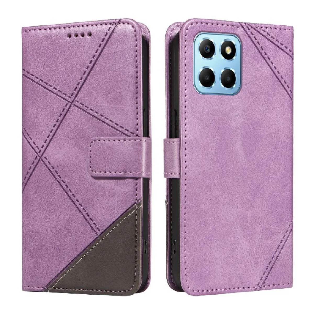 Générique Violet Étui À Rabat Honor X8 5G