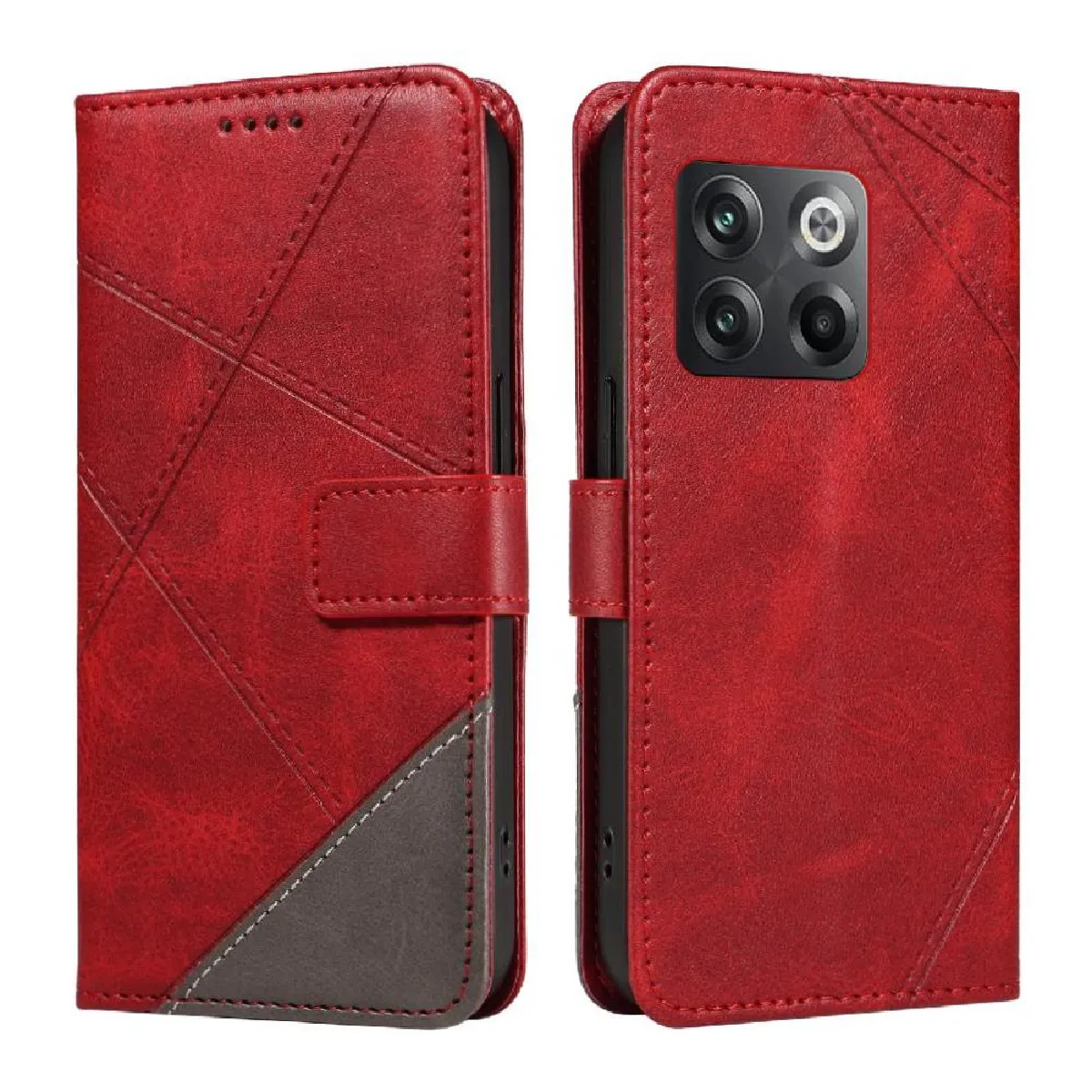 Générique Rouge Étui Portefeuille En Similicuir Oneplus 10T