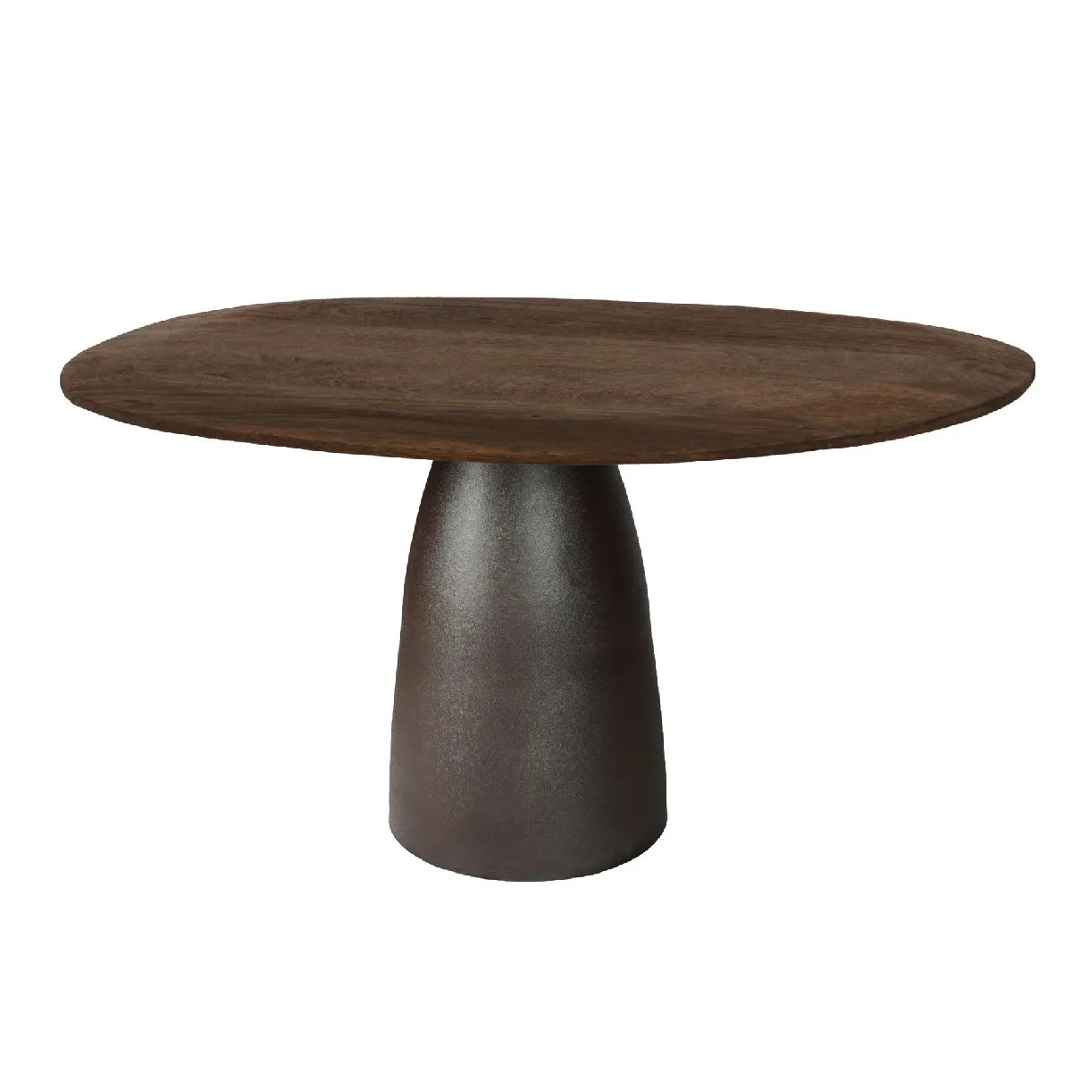 Comparer les prix de DYLON-Table repas Ronde D120 cm en bois massif et Expresso