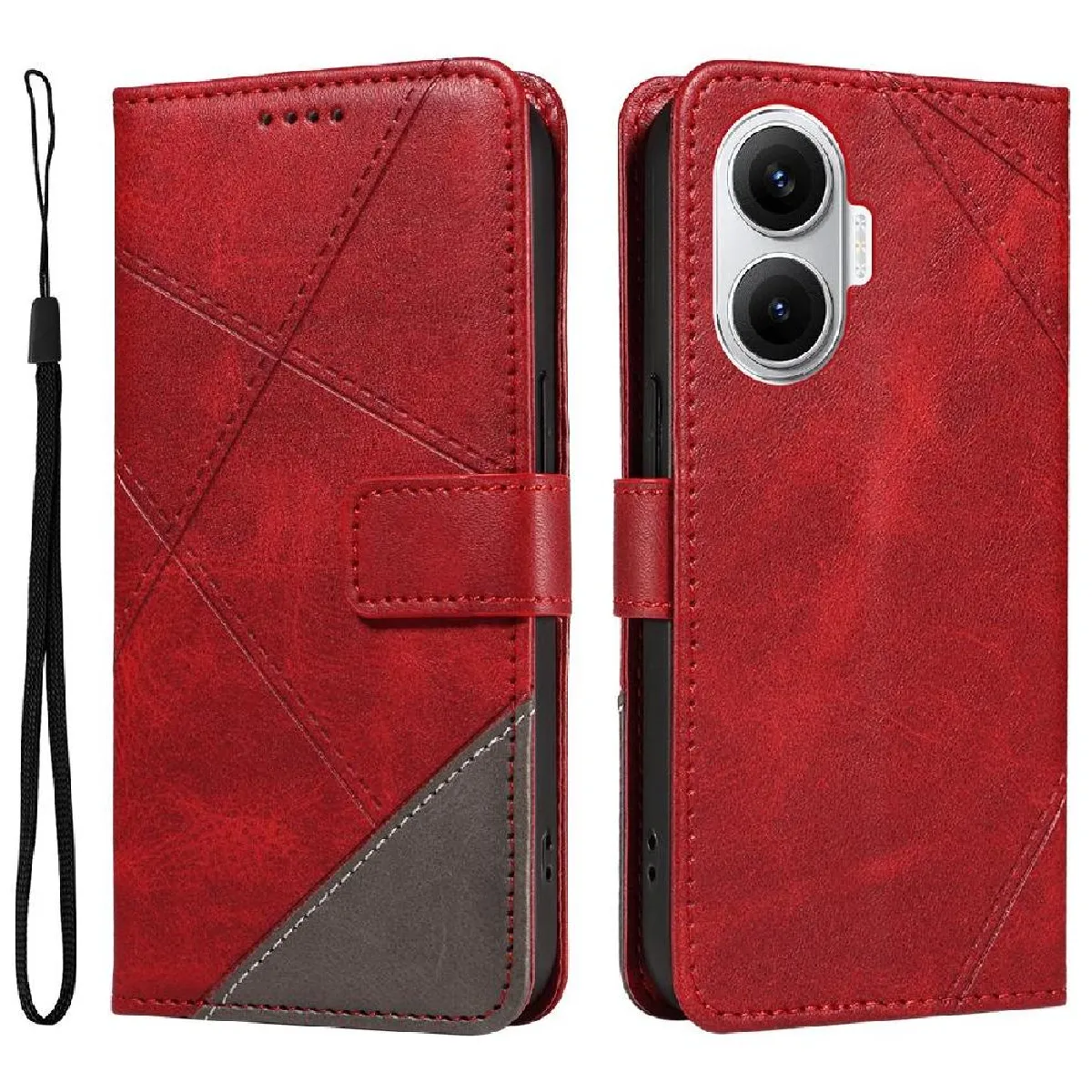 Générique Rouge Étui Avec Fente Pour Carte Xiaomi Poco F7 5G