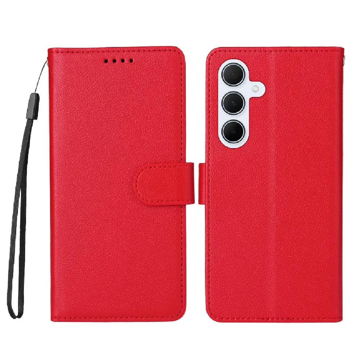 Générique Rouge Étui Portefeuille Foxdock Samsung Galaxy A35 5G