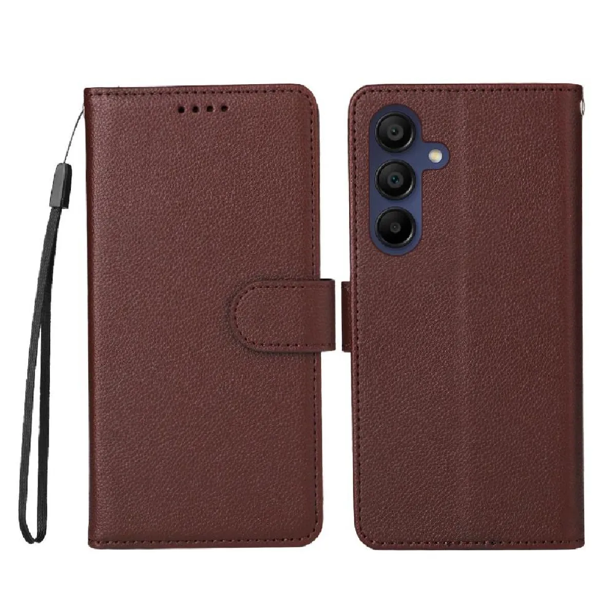 Générique Marron Étui Portefeuille En Similicuir Samsung Galaxy A15