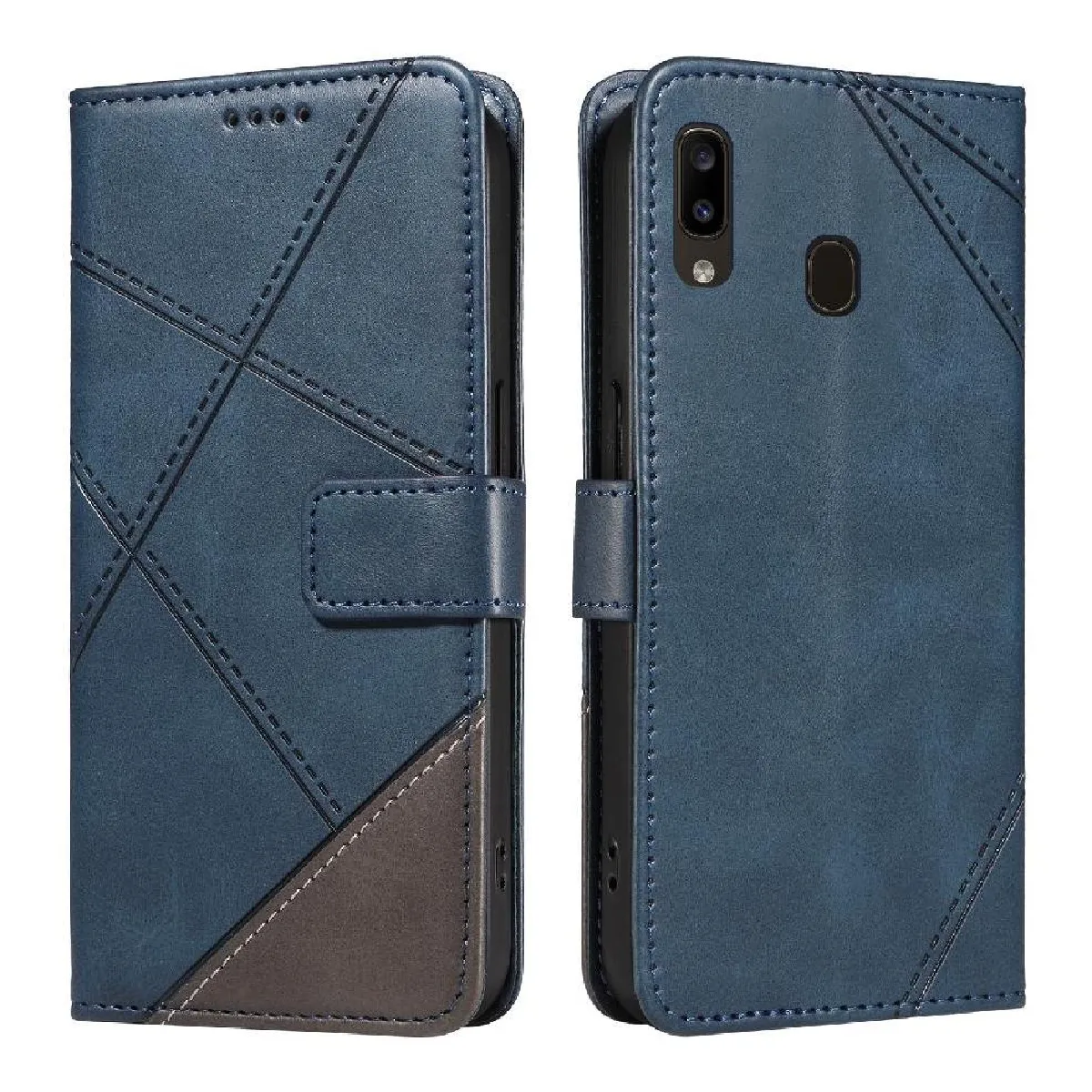 Générique Bleu Étui À Rabat Avec Fente Pour Carte Samsung Galaxy M10s