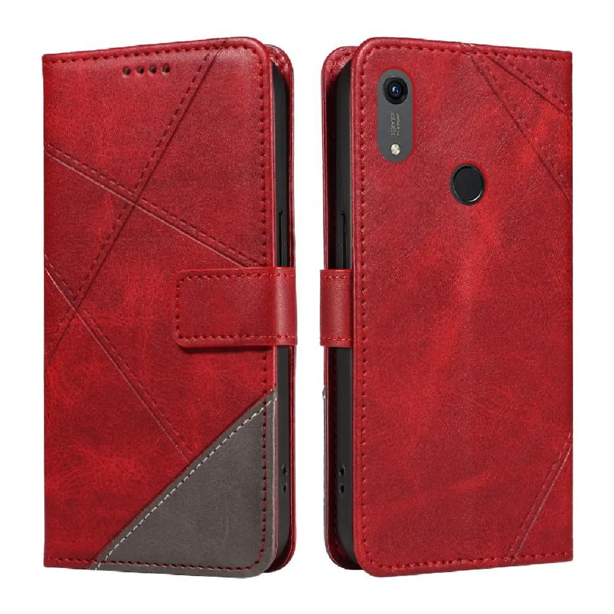 Générique Rouge Étui Portefeuille En Similicuir Pour Honor 8A