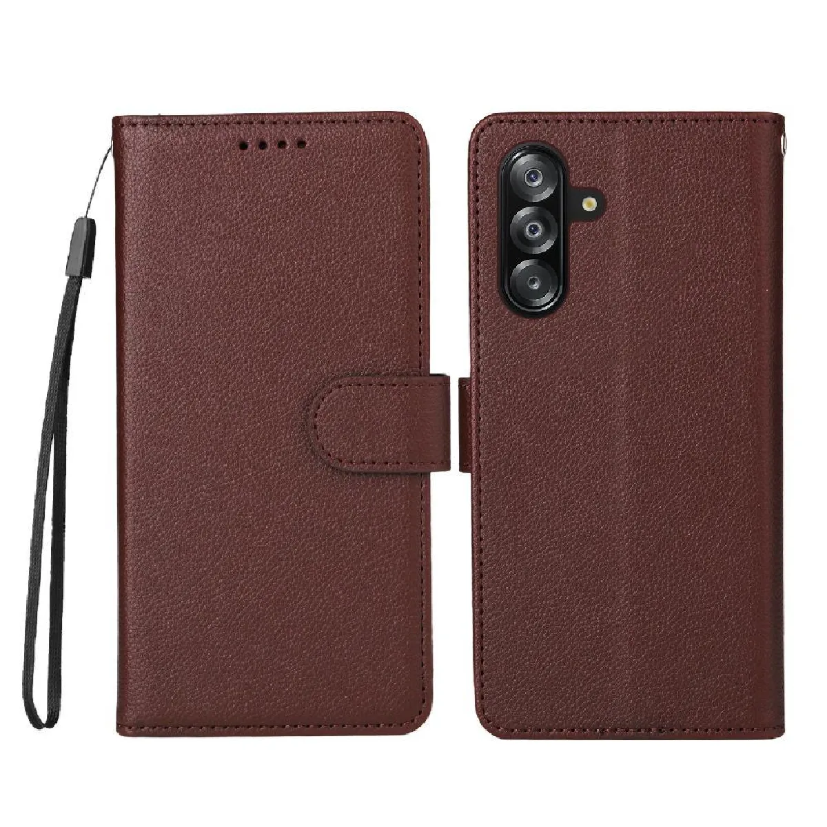 Générique Marron Étui Portefeuille En Similicuir Samsung Galaxy A26 5G