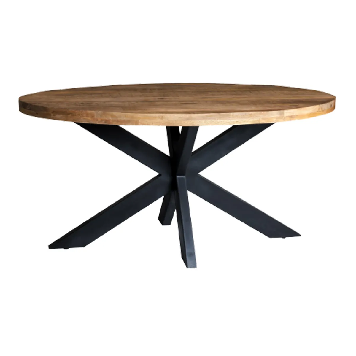 Meilleurs prix pour MANAUS-Table repas Ovale L160 cm en bois massif et métal