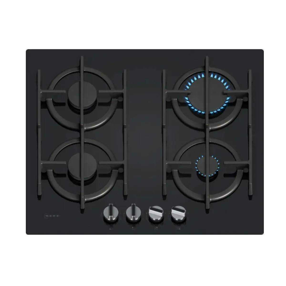 NEFF Table de cuisson &agrave; gaz 59cm 4 feux noir 7500w noir - T26PIP4S0 - N70 - 