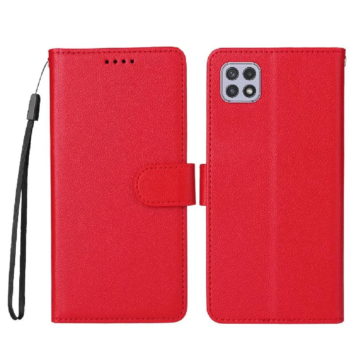 Générique Rouge Étui Portefeuille Foxdock Samsung Galaxy A22 5G