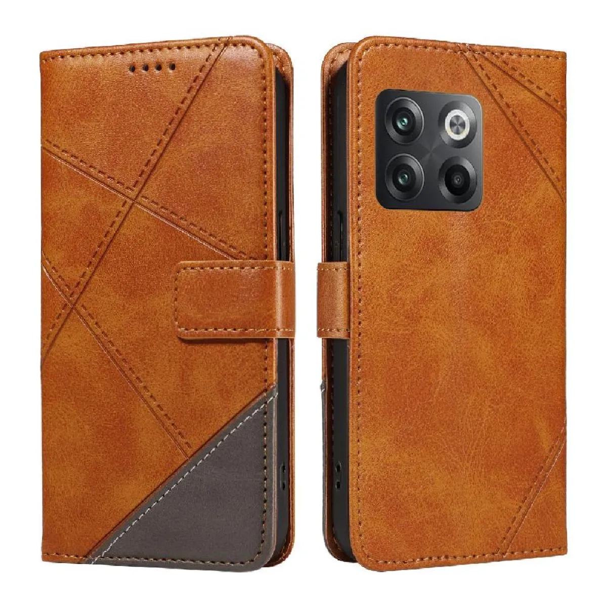 Générique Marron Étui Portefeuille Oneplus 10T