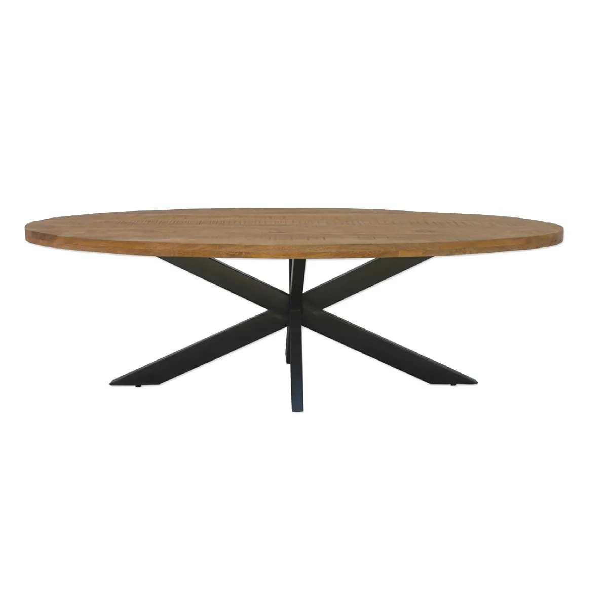 Meilleurs prix pour MANAUS-Table repas Ovale L180 cm en bois massif et métal