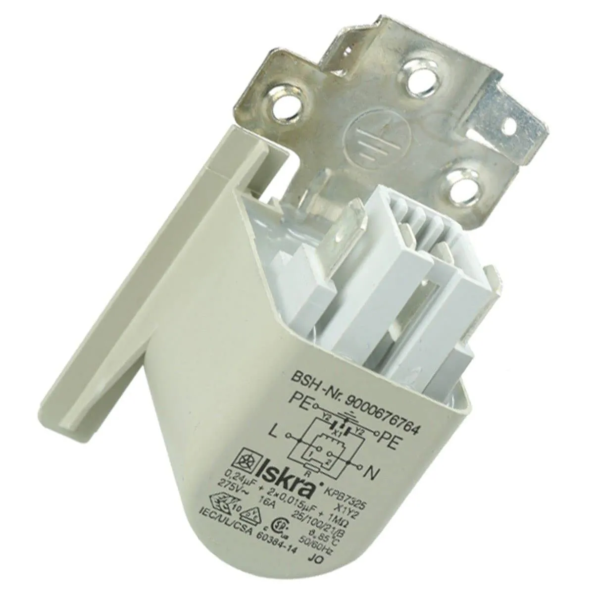 Condensateur anti parasite 00623688 pour Sèche linge BOSCH