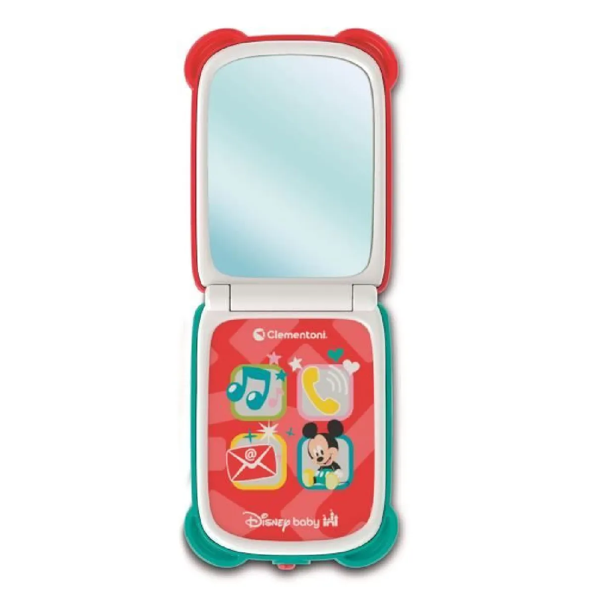 Clementoni Disney Baby Mickey Flip Phone téléphone Enfant 9 Centre d'activité avec 4 Touches pour stimuler Le Jeu Imitation avec lumières et Sons 17514 - vue 3