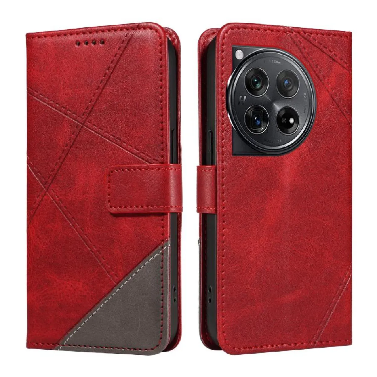 Générique Rouge Étui Portefeuille Foxdock Oneplus 12