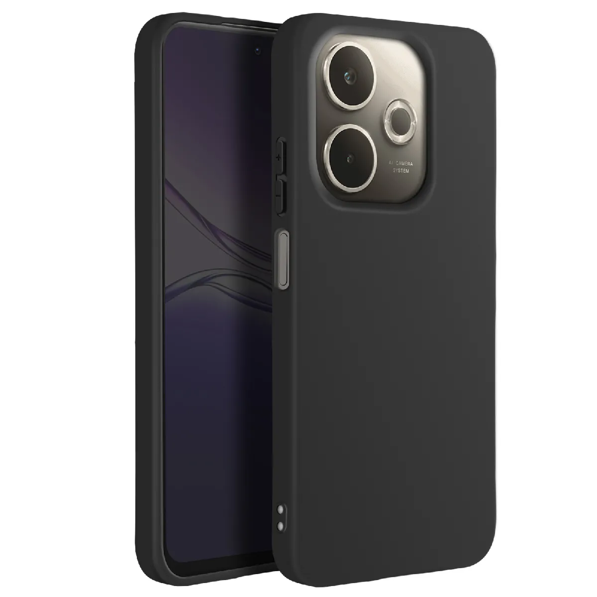 Avizar - Coque pour Oppo A5 Pro - Silicone - Noir - Image 2