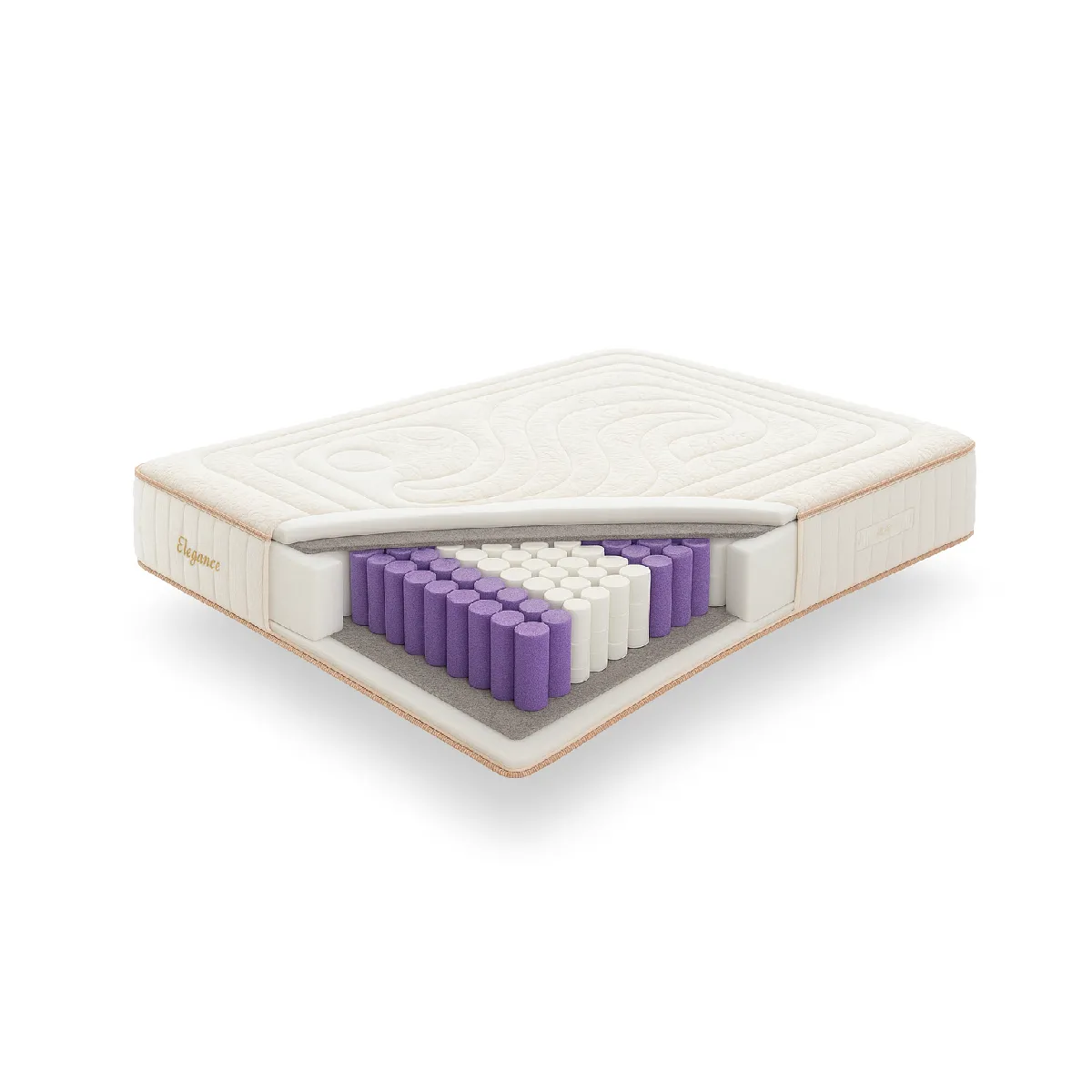 SIMPUR RELAX - Matelas Ressorts ensachés 160x190 cm Elegance Premier - Épaisseur 30 cm - Mousse à mémoire de Forme - Système Multicouche différenciée - Indépendance de Couchage