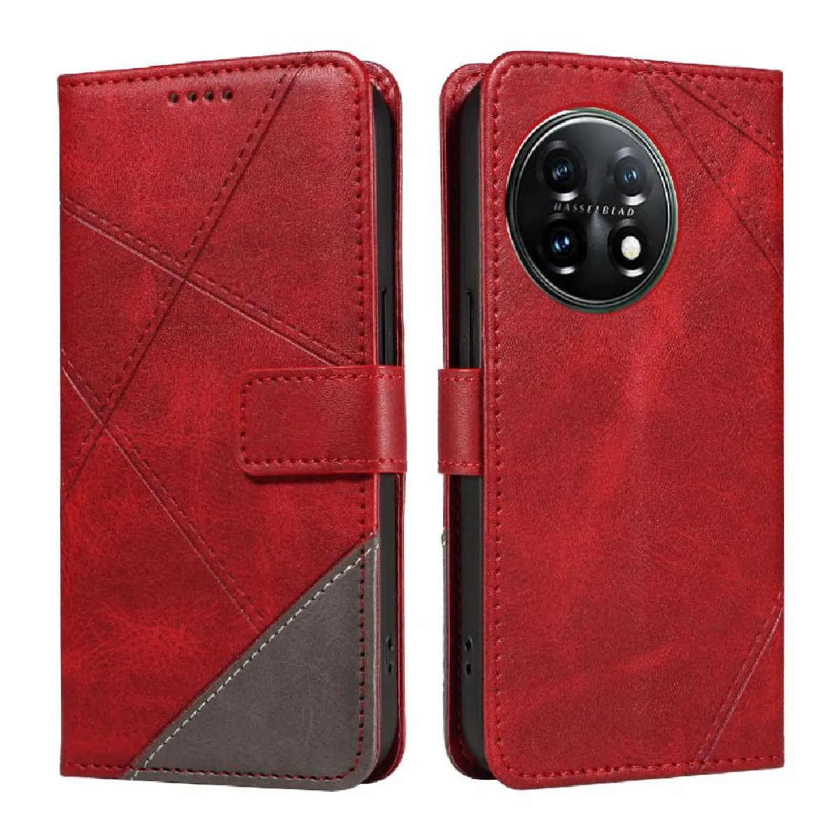Générique Rouge Étui Portefeuille Oneplus 11 5G