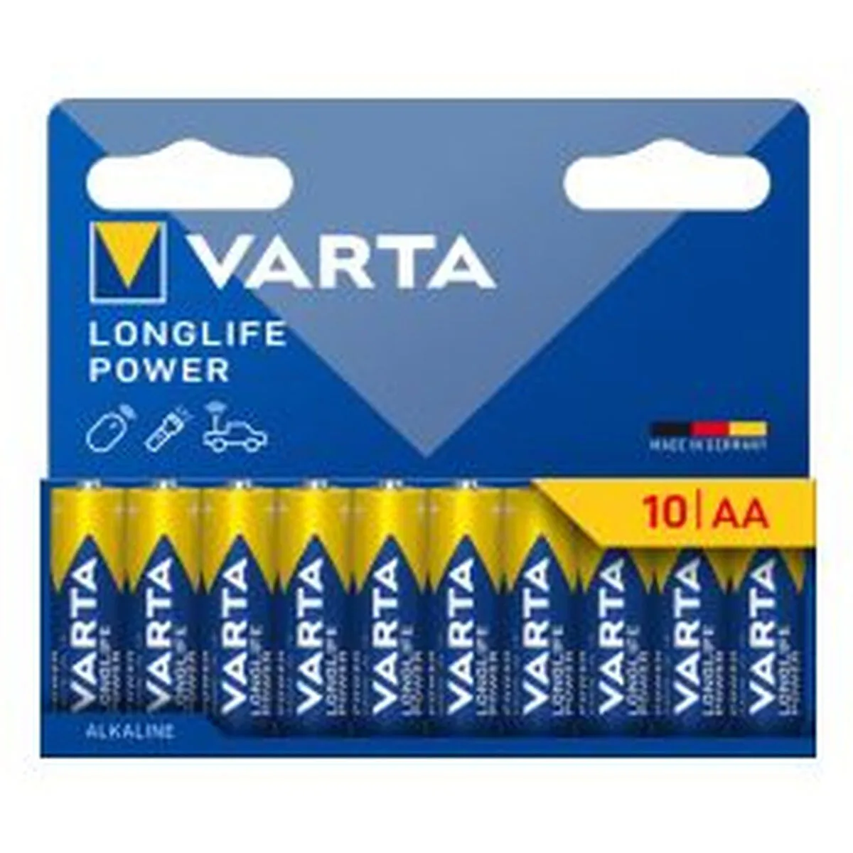 Batteries Varta longlife power aa lr06 1 5 V AA LR06 10 Unités
