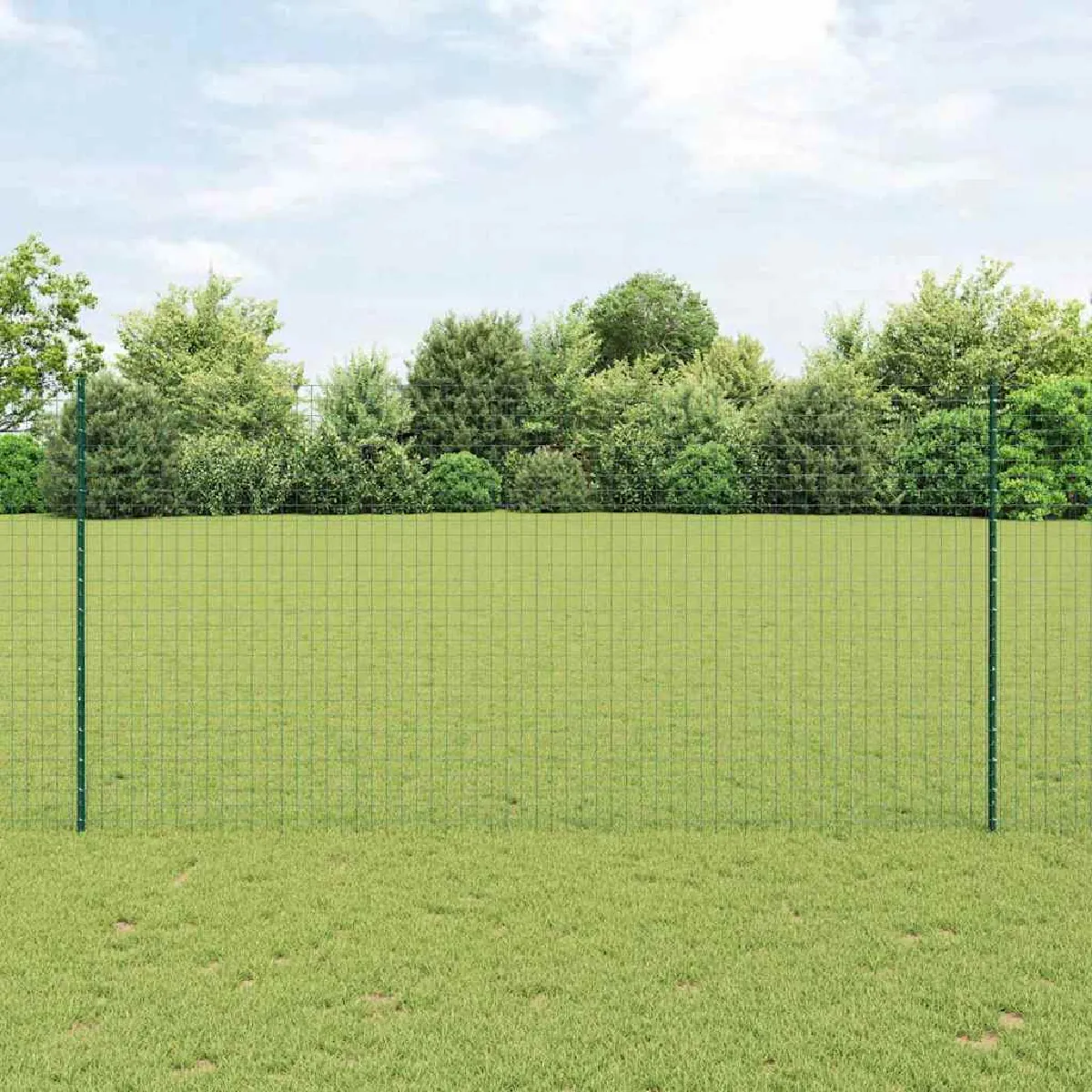 vidaXL Poteau de clôture. 5 pcs 160 cm Acier - vue 3