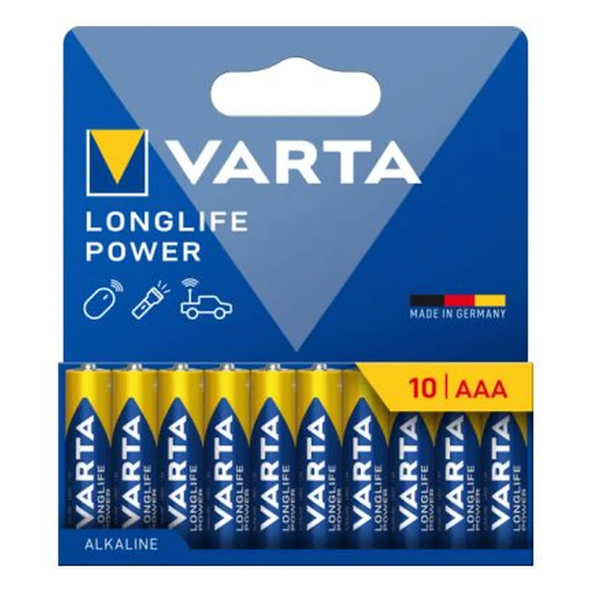 Batteries Varta longlife power 1 5 V AAA LR03 10 Unités