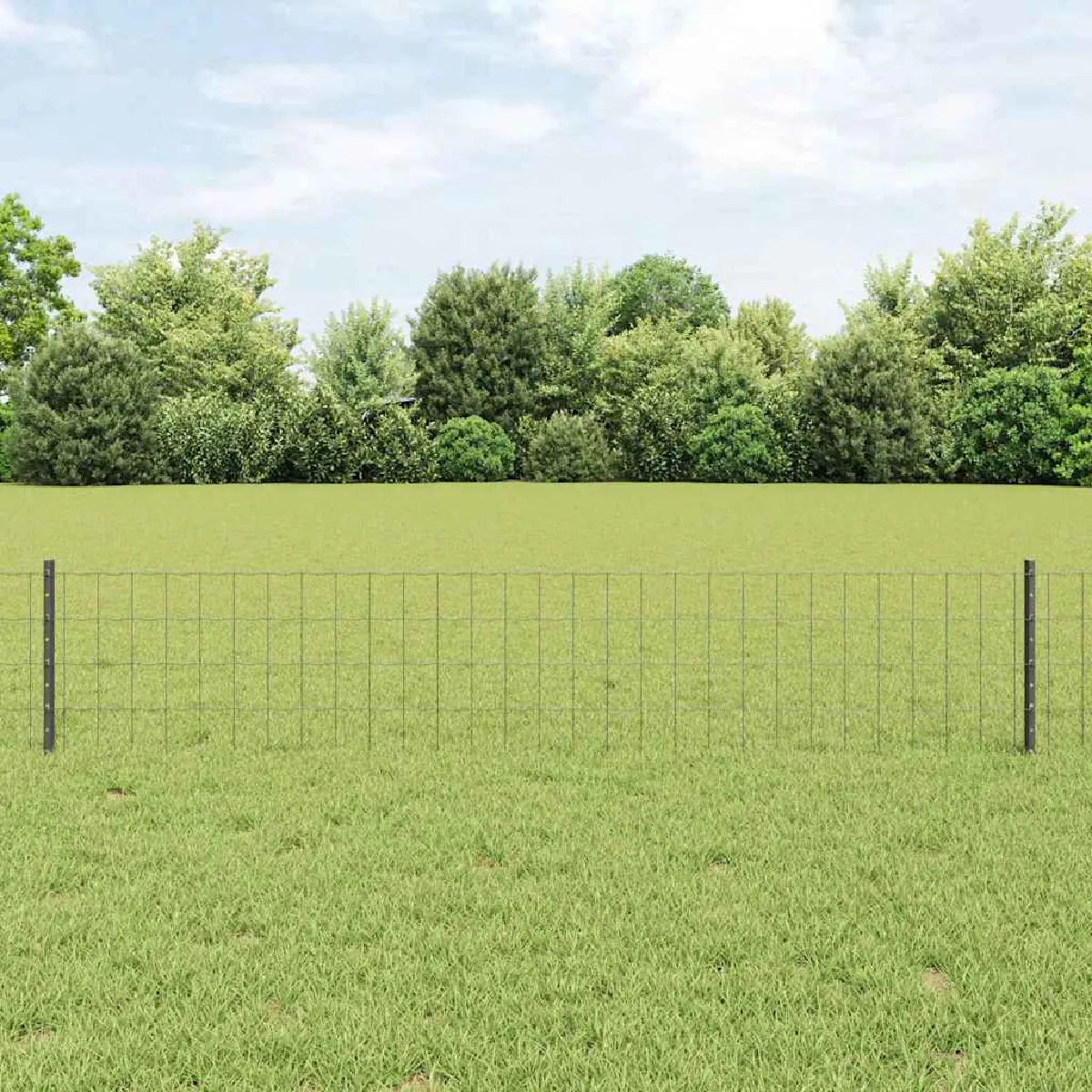 vidaXL Clôture en fil soudé 10 x 0,4 m (l x h) Acier recouvert de PVC