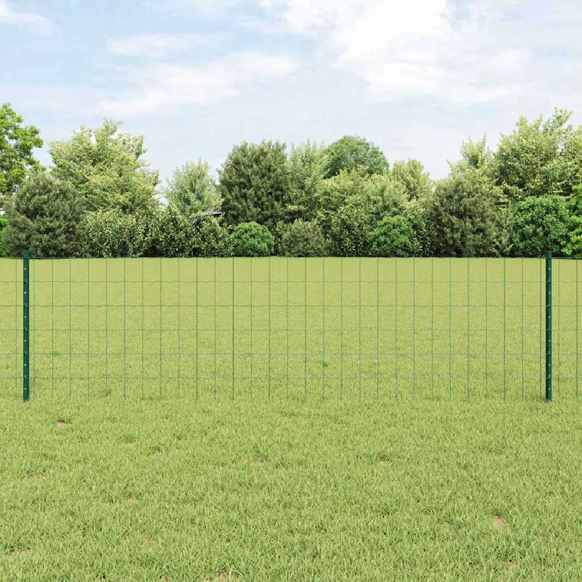 vidaXL Clôture en fil soudé 10 x 0,6 m (L x H) Acier recouvert de PVC