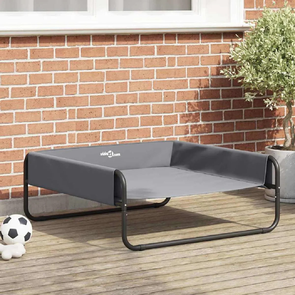 vidaXL Lit surélevé pour chien Tissu Oxford ML et Acier - vue 5