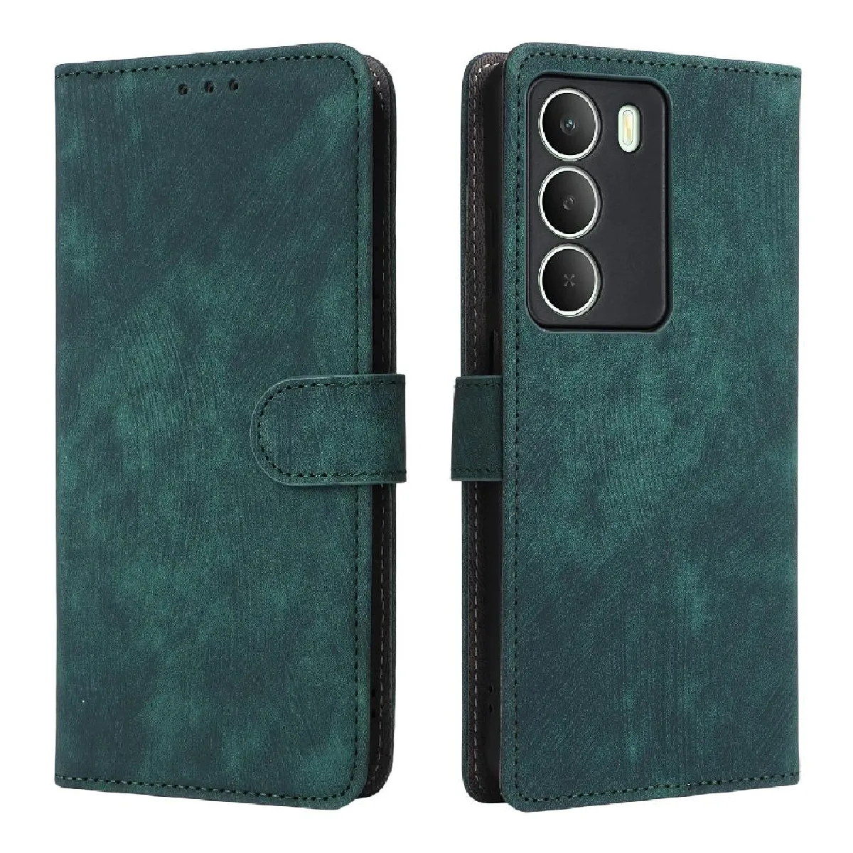 Gangxun - Étui Portefeuille pour Realme V70s - Protection Flip avec Blocage RFID - Vert - Image 2