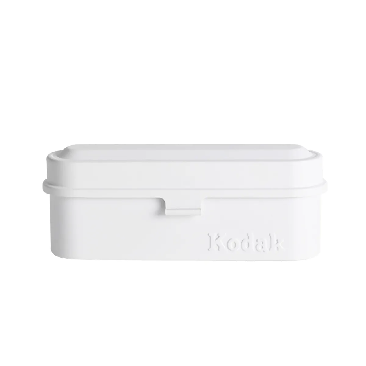 KODAK Film Case (135) - Boîtier Compact en Acier pour 5 Rouleaux de Film 135 mm, Capot Amovible, Design Années 70, Protection Poussière et Humidité - Blanc