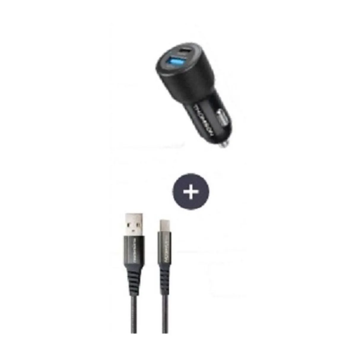 Chargeur voiture THOMSON Technologie GaN nouvelle génération totale 2 USB C PD + pd - vue 8