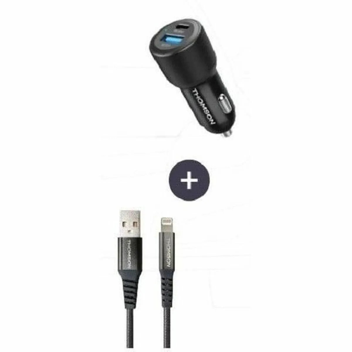 Chargeur voiture THOMSON Technologie GaN nouvelle génération totale 2 USB C PD + pd - vue 9
