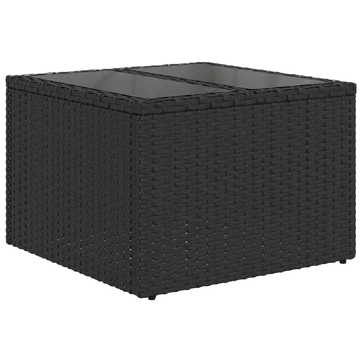 vidaXL Ensemble de canapé de jardin avec coussin 8 pcs Noir et Crème
