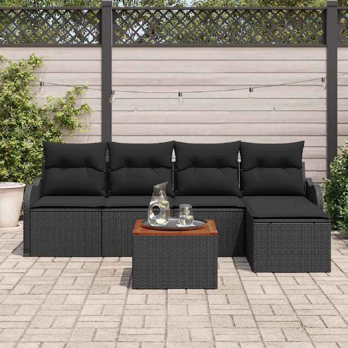 vidaXL Ensemble de canapé de jardin 6 pcs - vue 3