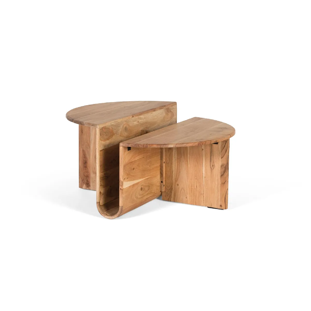 Meilleurs prix pour Table Basse En Bois D'acacia Avec Porte-revues Intégré