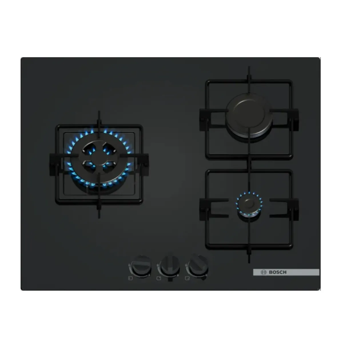 Table de cuisson gaz 60cm 3 feux PNC6B6K30 BOSCH