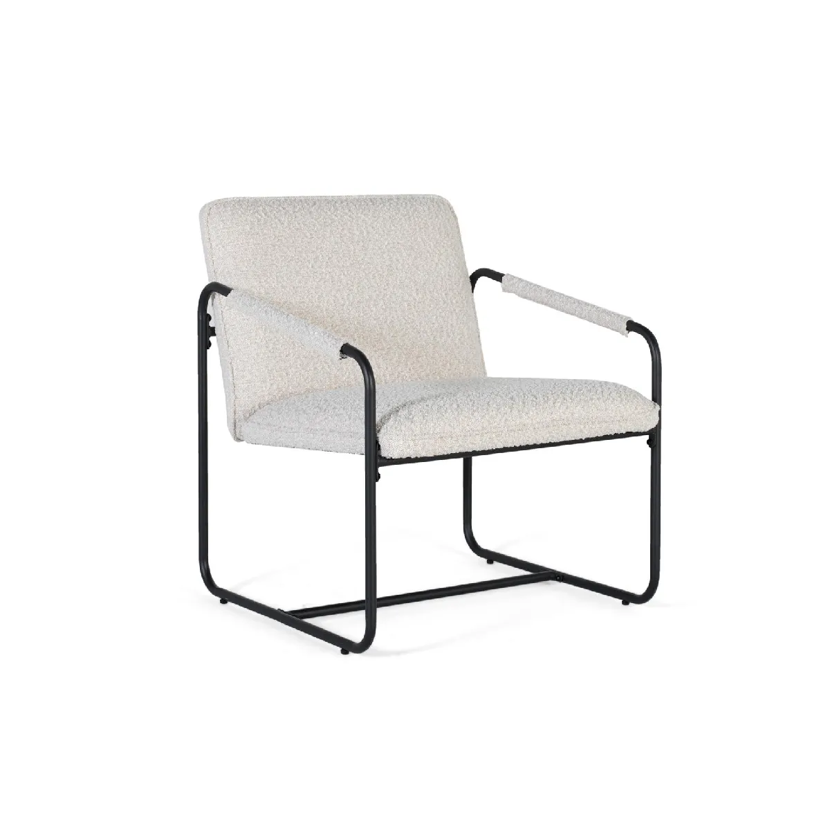 Giner y colomer Lot de 2 fauteuils tissu matelassé - Beige