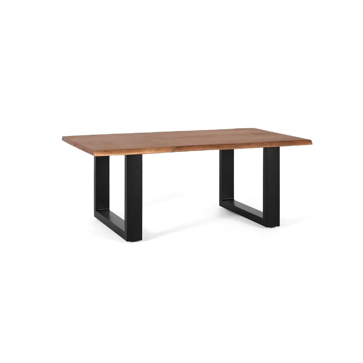 Meilleurs prix pour Table Basse Plateau En Bois D'acacia Massif Et Pieds En Métal