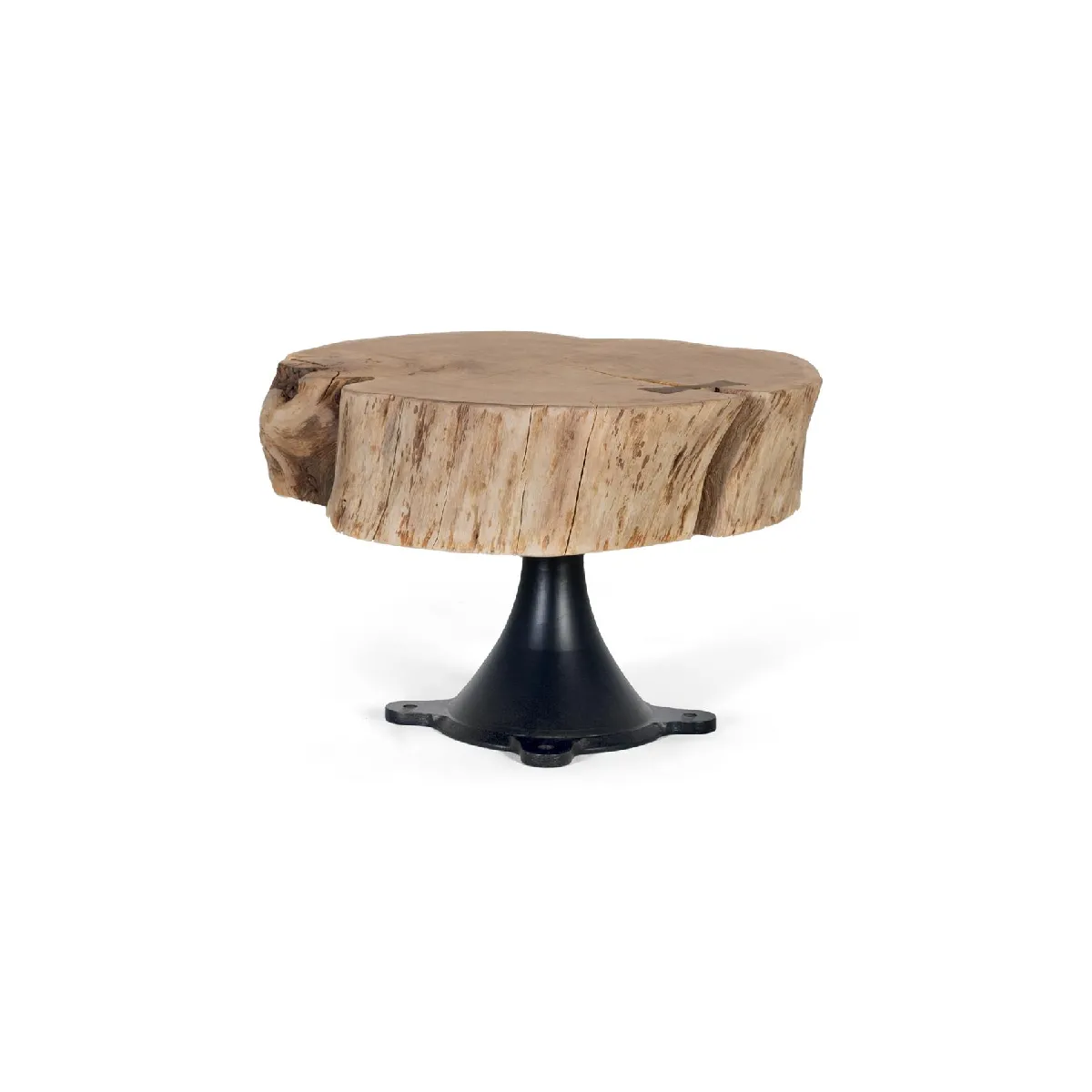 Comparer les prix de Table Basse En Manguier Et Pieds Métal Diamètre 65cm