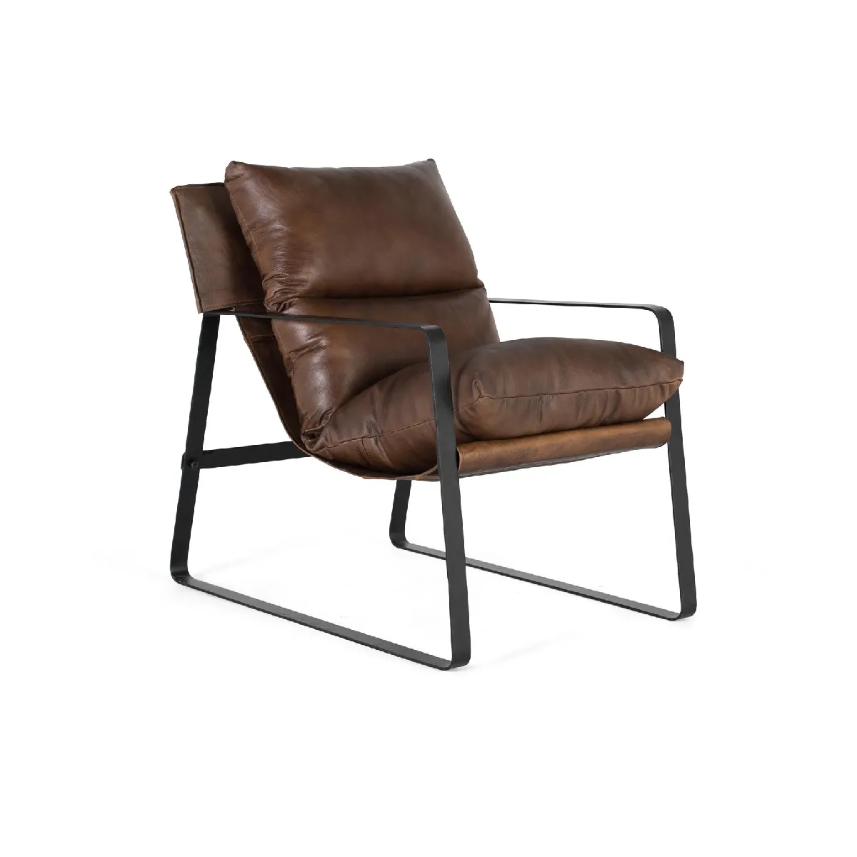 Giner y colomer Fauteuil cuir - Marron