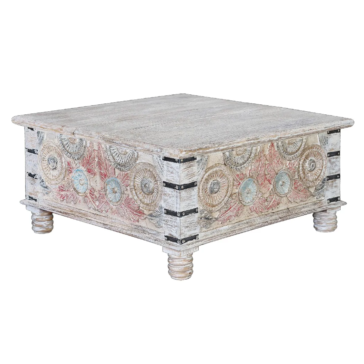 Comparer les prix de Table Basse En Manguier Multicolore