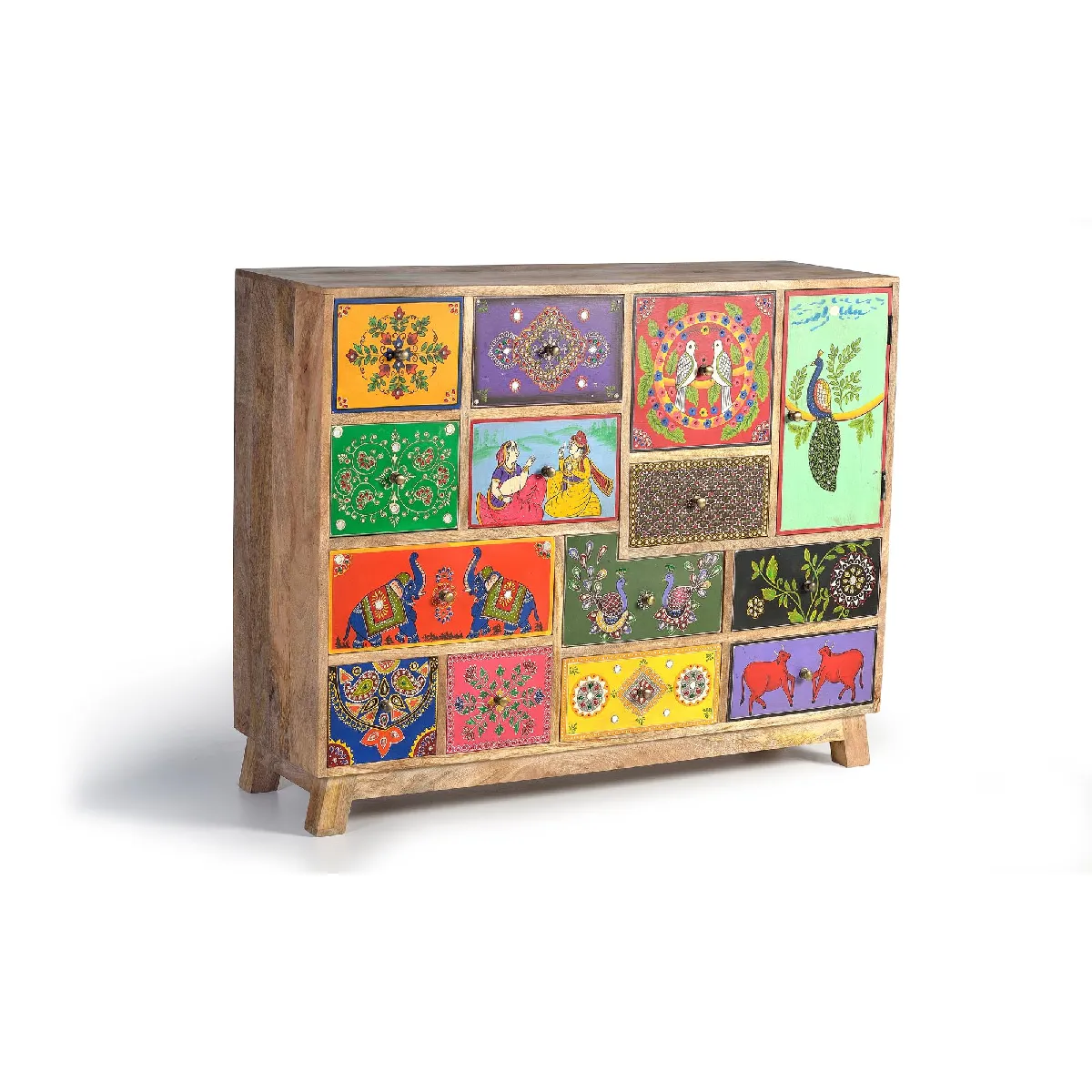 Giner y colomer Commode en manguier - Multicolore