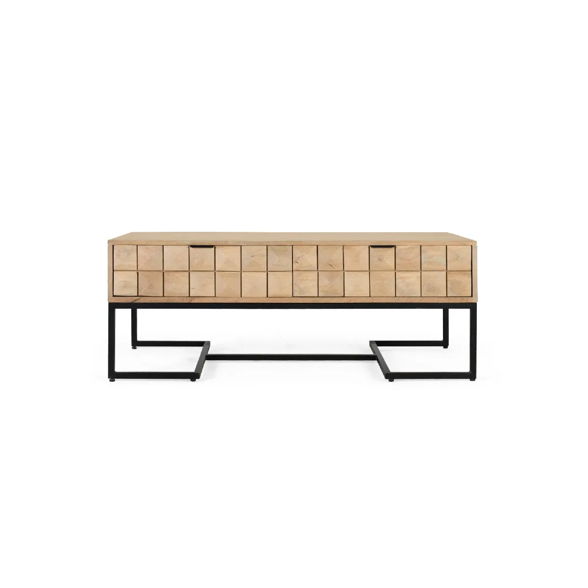 Meilleurs prix pour Table Basse En Bois De Manguier Sculptée Et Fabriquée À La Main, 120 Cm