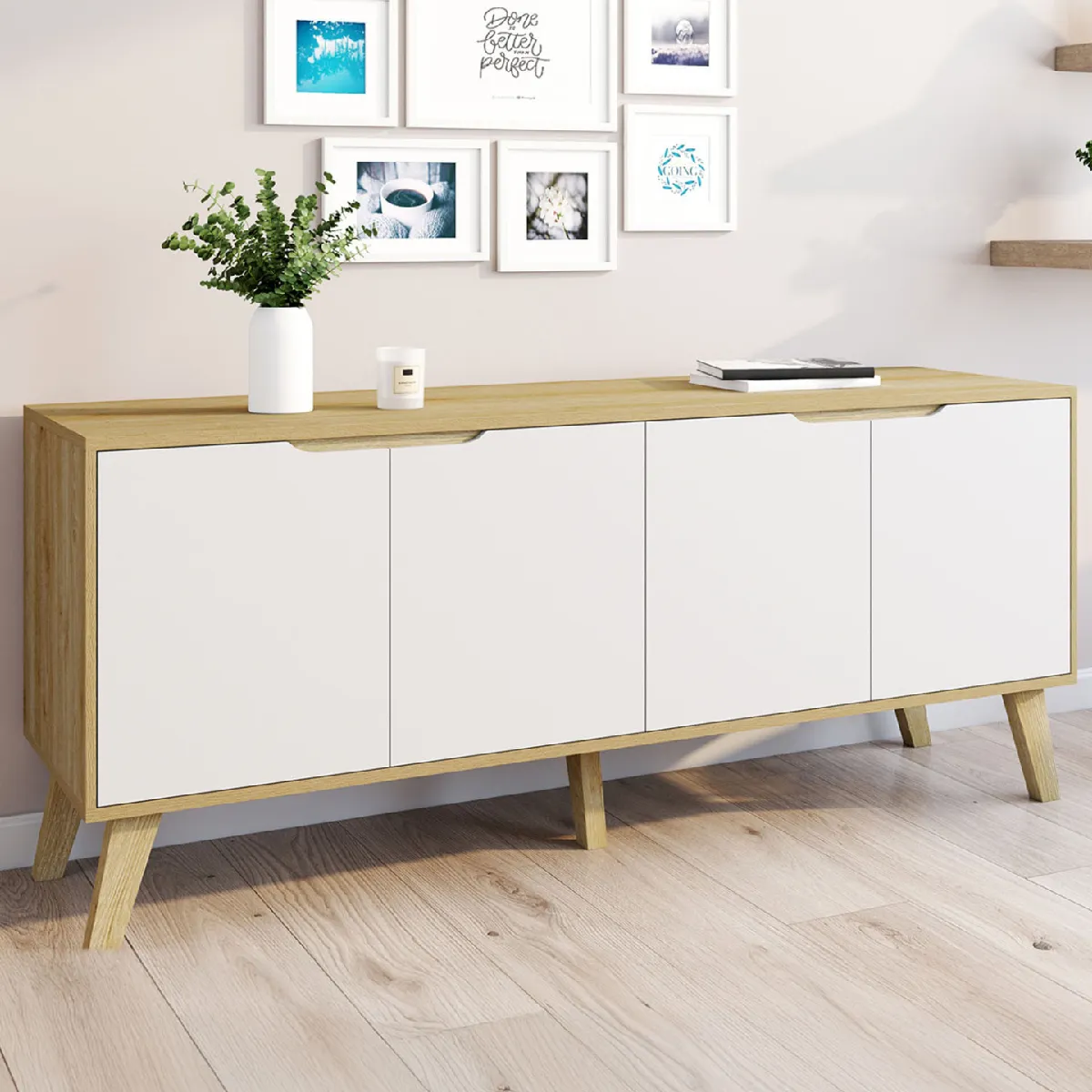 Buffet bas scandinave 140 cm F