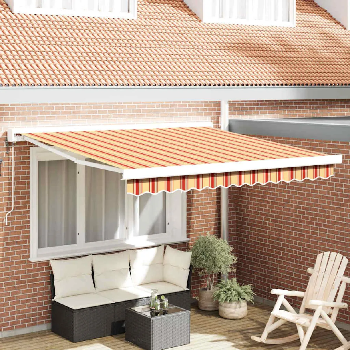 vidaXL Auvent Rétractable LED 4 5x3 - vue 10