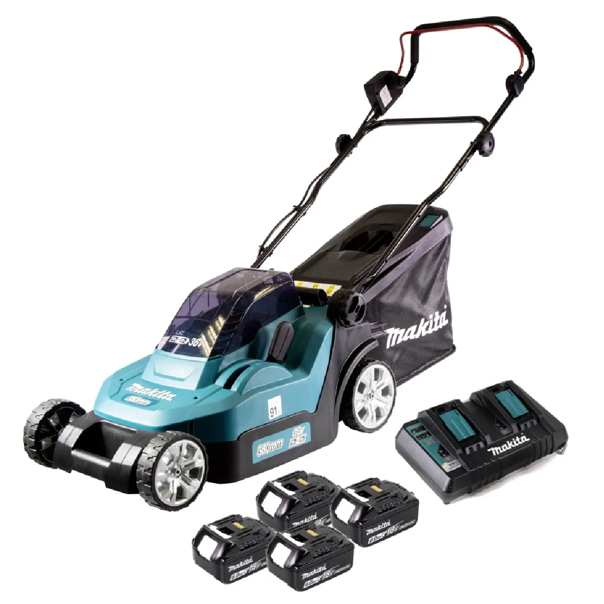 Tondeuse À Gazon Sans Fil Makita DLM 382 – 36V, Largeur 38 cm - vue 9