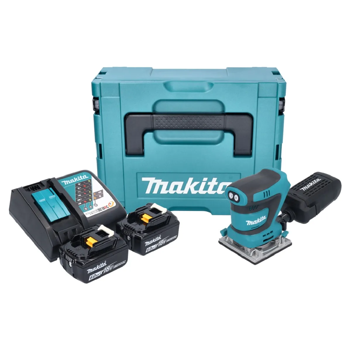 Ponceuse Orbitale Makita DBO 484 Sans Fil 18V 2x Batteries 6 0 Ah Chargeur Makpac - vue 1